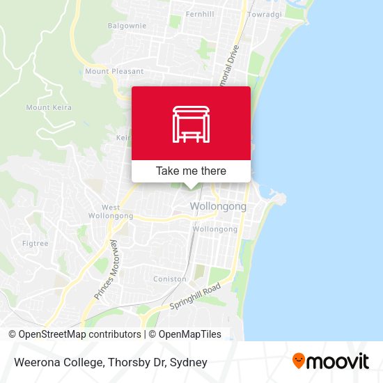 Weerona College, Thorsby Dr map