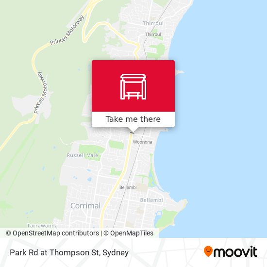 Park Rd at Thompson St map