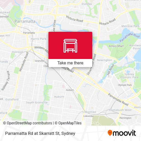 Parramatta Rd at Skarratt St map