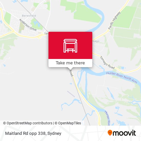 Maitland Rd opp 338 map