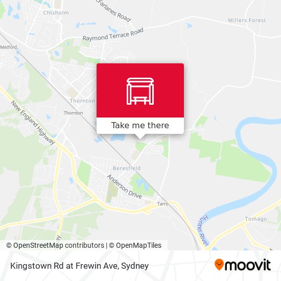 Kingstown Rd at Frewin Ave map