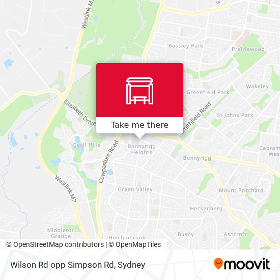Wilson Rd opp Simpson Rd map