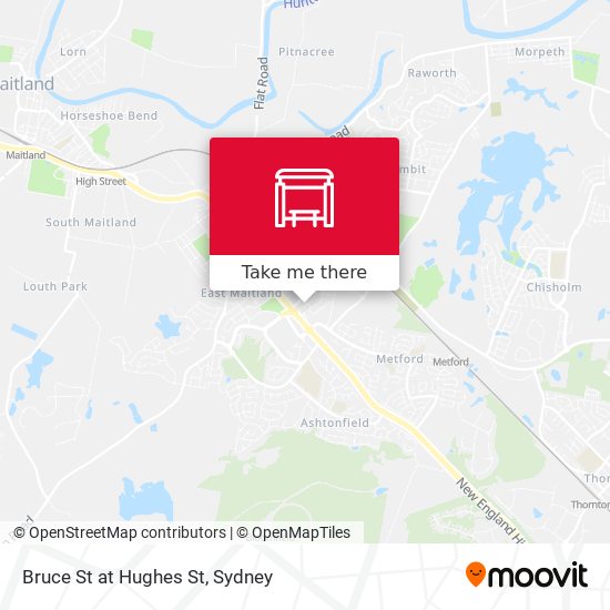Bruce St at Hughes St map