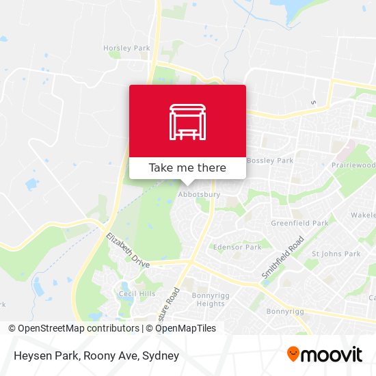 Heysen Park, Roony Ave map