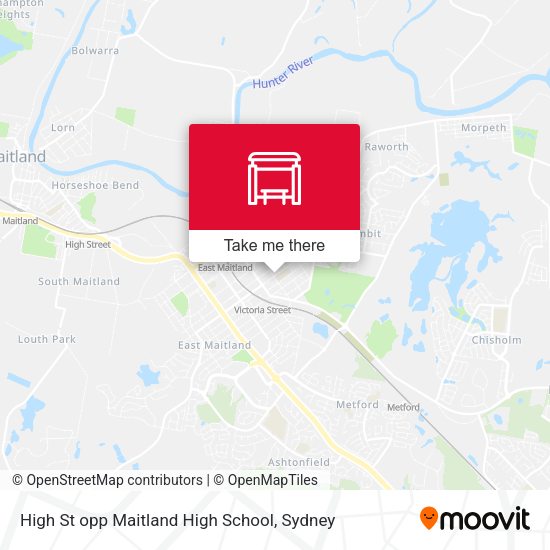 High St opp Maitland High School map