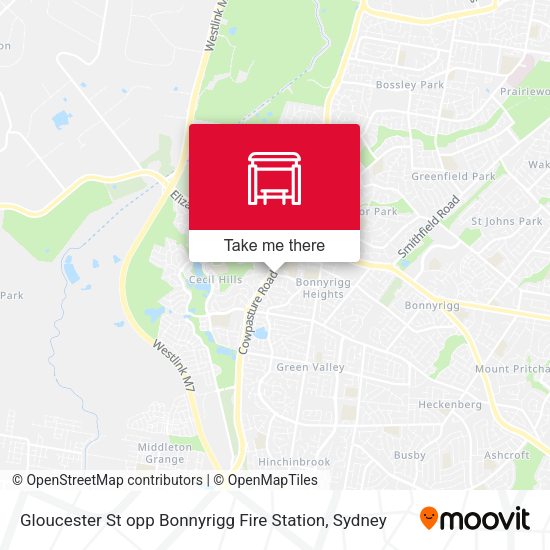 Gloucester St opp Bonnyrigg Fire Station map