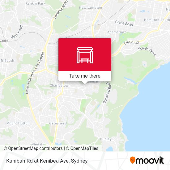 Kahibah Rd at Kenibea Ave map