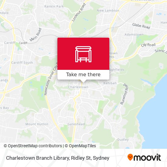 Mapa Charlestown Branch Library, Ridley St