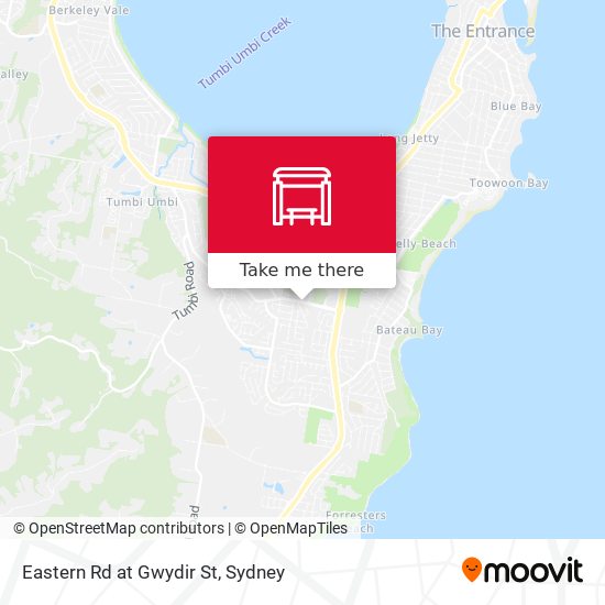 Eastern Rd at Gwydir St map