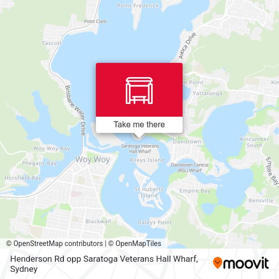 Henderson Rd opp Saratoga Veterans Hall Wharf map
