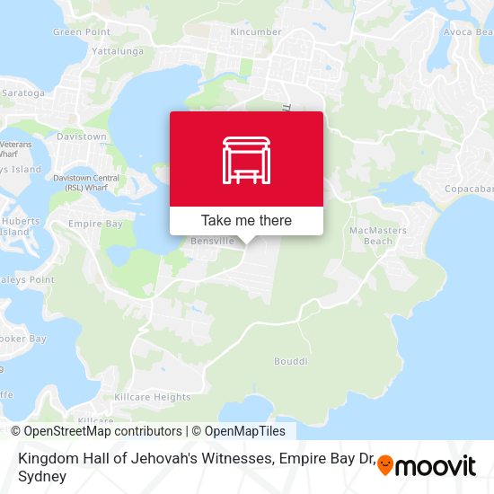 Kingdom Hall of Jehovah's Witnesses, Empire Bay Dr map