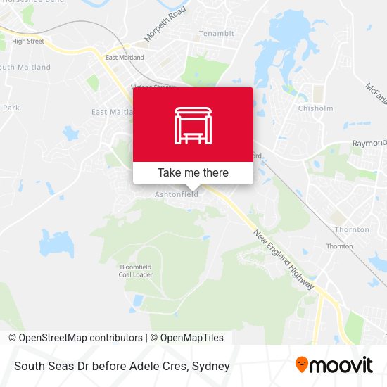 South Seas Dr before Adele Cres map