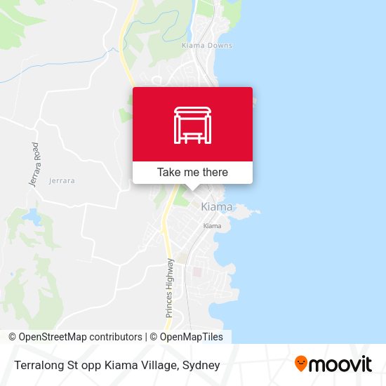 Terralong St opp Kiama Village map