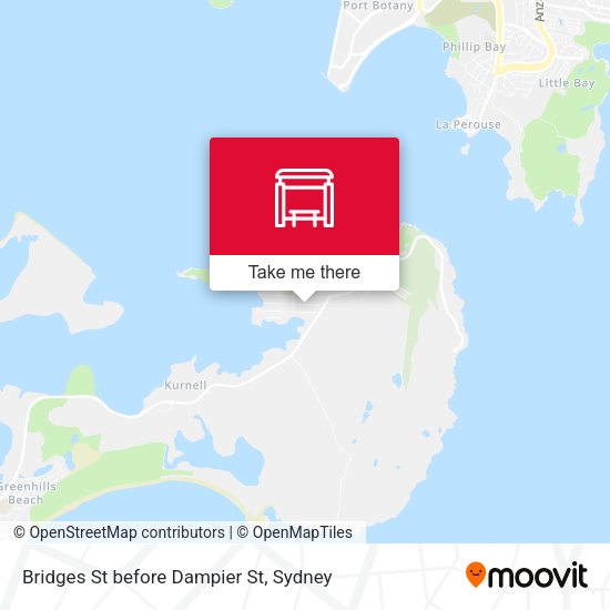 Bridges St before Dampier St map