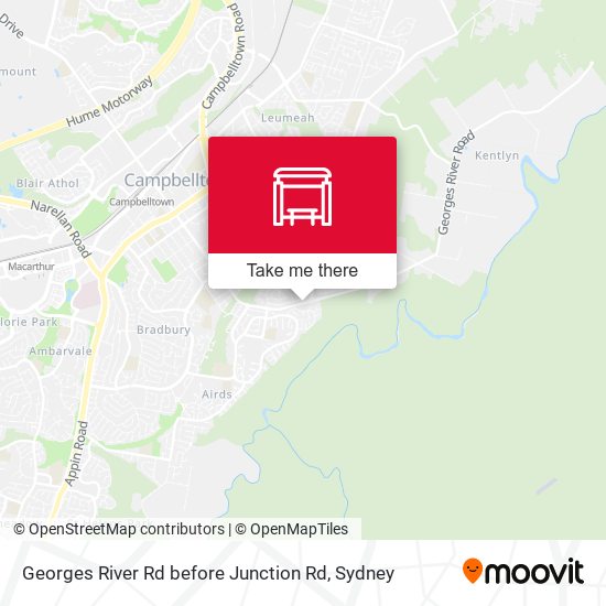 Georges River Rd before Junction Rd map