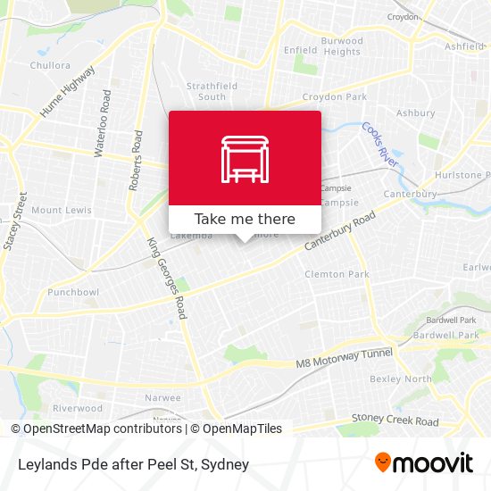 Leylands Pde after Peel St map