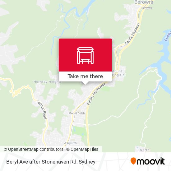 Beryl Ave after Stonehaven Rd map