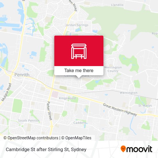 Cambridge St after Stirling St map