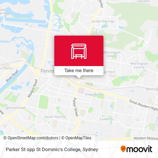 Parker St opp St Dominic's College map