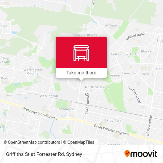 Griffiths St at Forrester Rd map