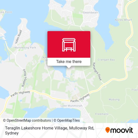 Teraglin Lakeshore Home Village, Mulloway Rd map