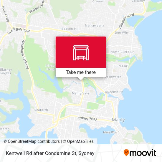 Kentwell Rd after Condamine St map