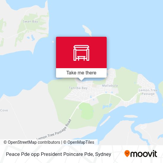 Peace Pde opp President Poincare Pde map