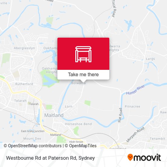 Westbourne Rd at Paterson Rd map