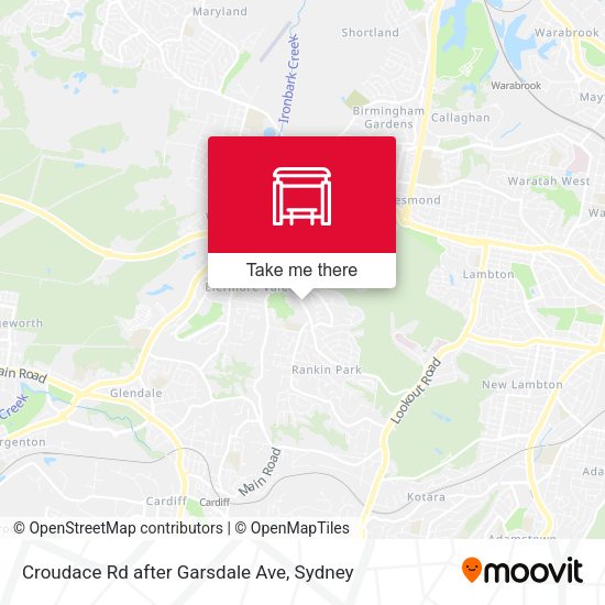Croudace Rd after Garsdale Ave map