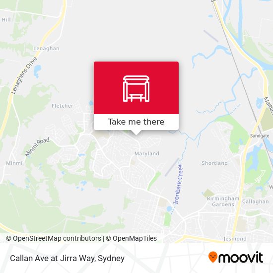 Callan Ave at Jirra Way map