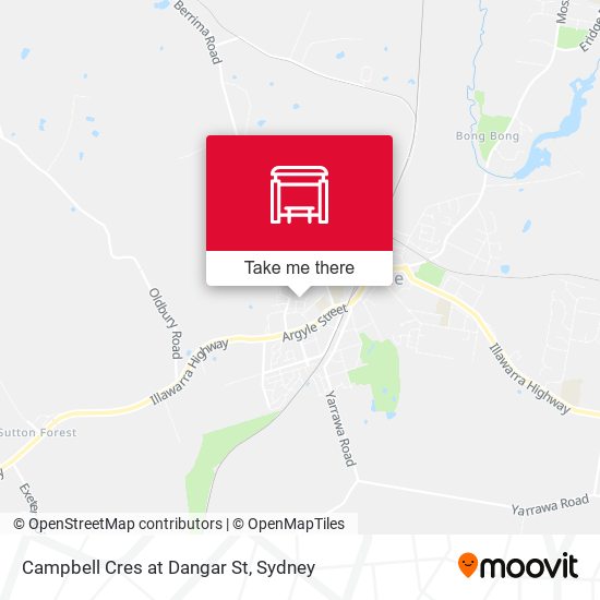 Campbell Cres at Dangar St map