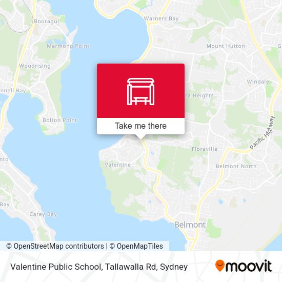 Valentine Public School, Tallawalla Rd map