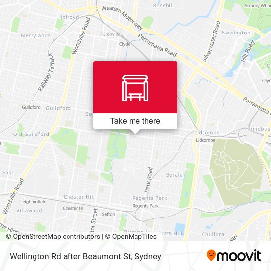Wellington Rd after Beaumont St map