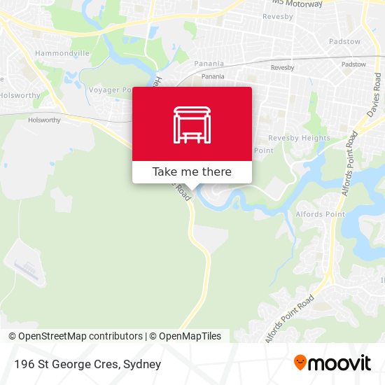 196 St George Cres map