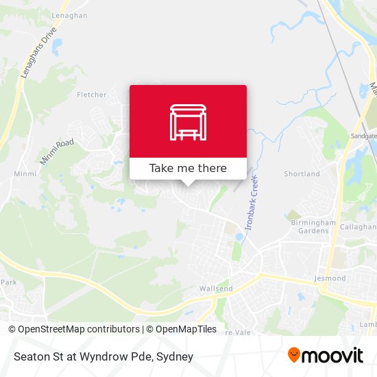 Seaton St at Wyndrow Pde map