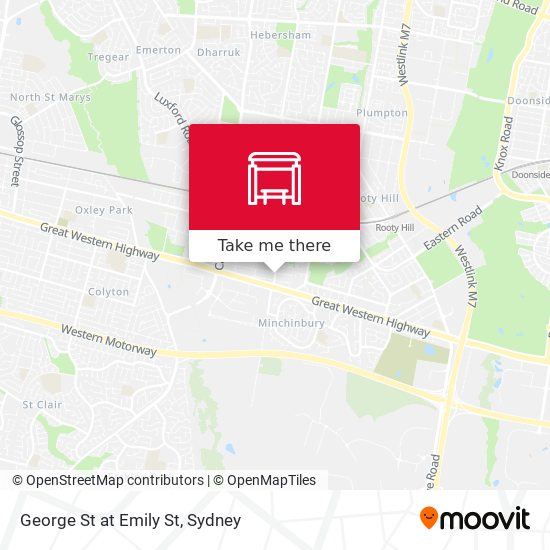George St at Emily St map