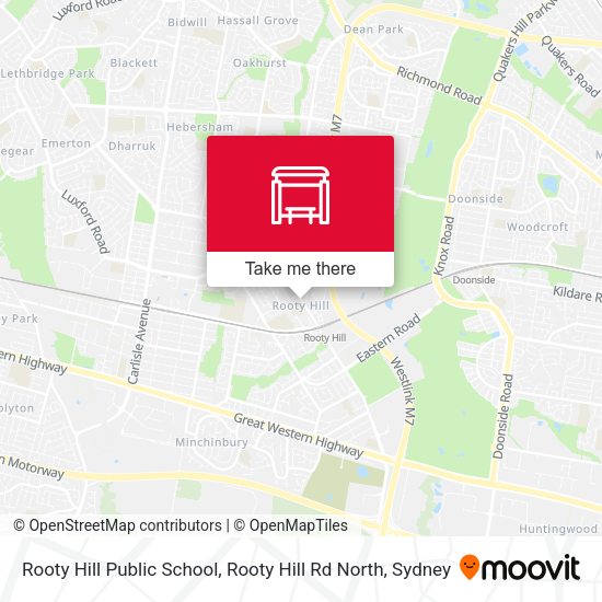 Rooty Hill Public School, Rooty Hill Rd North map