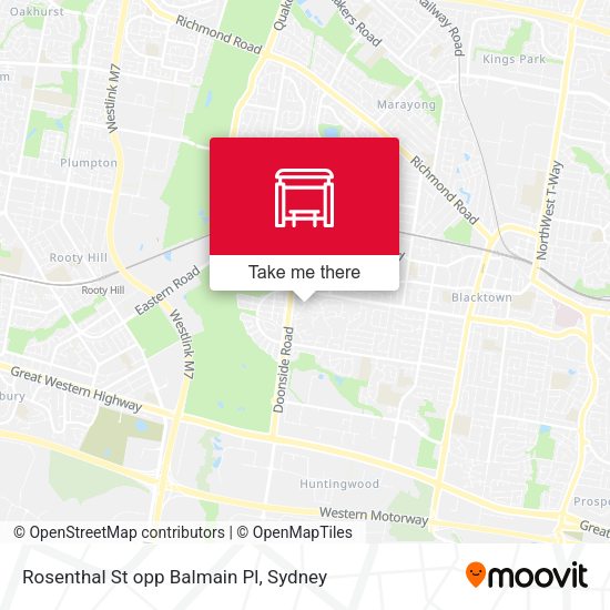 Rosenthal St opp Balmain Pl map