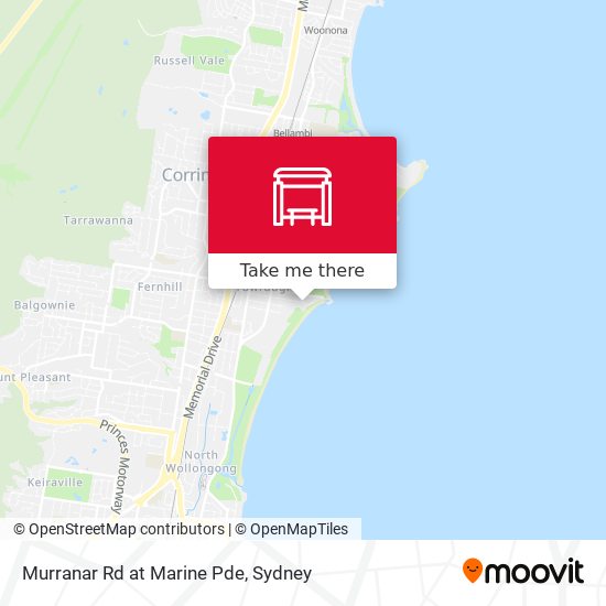Murranar Rd at Marine Pde map