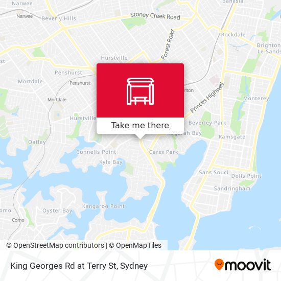 Mapa King Georges Rd at Terry St