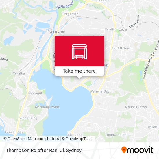 Thompson Rd after Rani Cl map