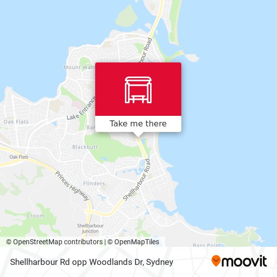 Shellharbour Rd opp Woodlands Dr map