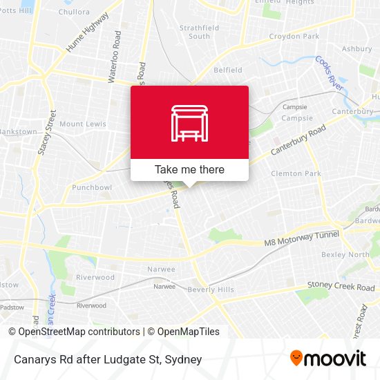 Canarys Rd after Ludgate St map