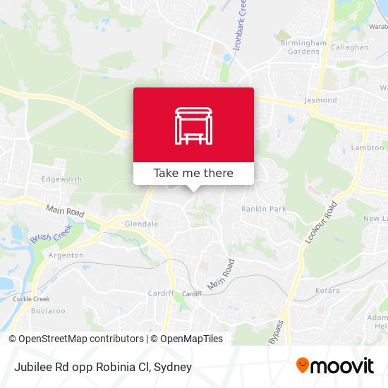 Jubilee Rd opp Robinia Cl map
