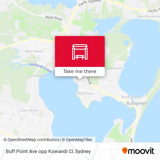 Buff Point Ave opp Kowandi Cl map