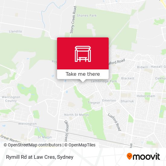 Rymill Rd at Law Cres map