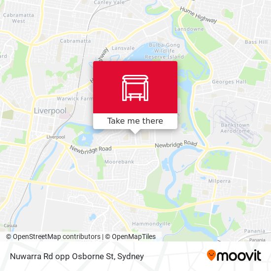 Nuwarra Rd opp Osborne St map
