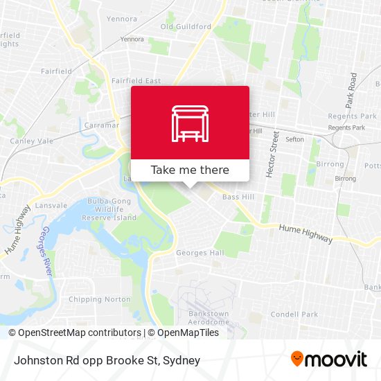 Johnston Rd opp Brooke St map