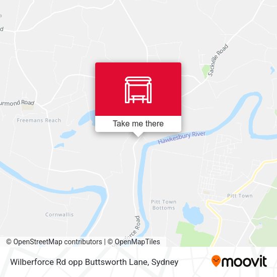 Wilberforce Rd opp Buttsworth Lane map