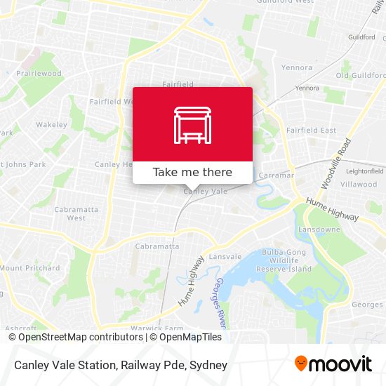 Mapa Canley Vale Station, Railway Pde